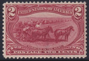 286 U.S. 1898 Trans Mississippi Exposition 2¢ issue MNH CV $72.50