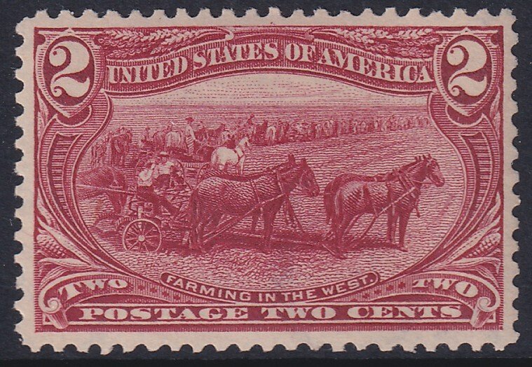 286 U.S. 1898 Trans Mississippi Exposition 2¢ issue MNH CV $72.50
