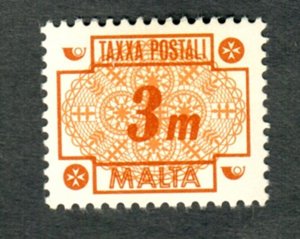 Malta J33 Mint Lightly Hinged single