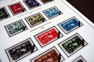 COLOR PRINTED SLOVAKIA 1939-2010 + 2011-2020 STAMP ALBUM PAGES (136 ill. pages)