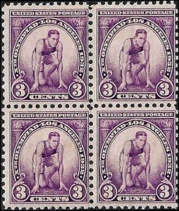 718 Mint,OG,NH/LH... Block of 4... SCV $7.50... Top pair is Never Hinged