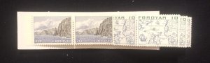 C) 2, 5. 1975 DENMARK. FEROES ISLANDS ROCK, MAPS, MULTIPLE STAMPS. MINT