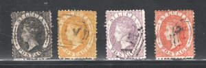 St. Lucia, Scott #7-10   F/VF, Used, Queen Victoria, CV $139.00 .... 6010006