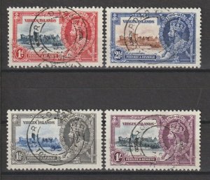 BRITISH VIRGIN ISLANDS 1935 SG 103/6 USED