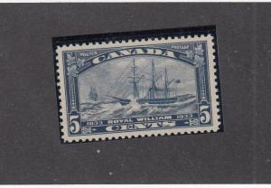 CANADA # 204  VF-MNH  5cts ROYAL WILLIAM DARK BLUE 1933  CAT VALUE $36