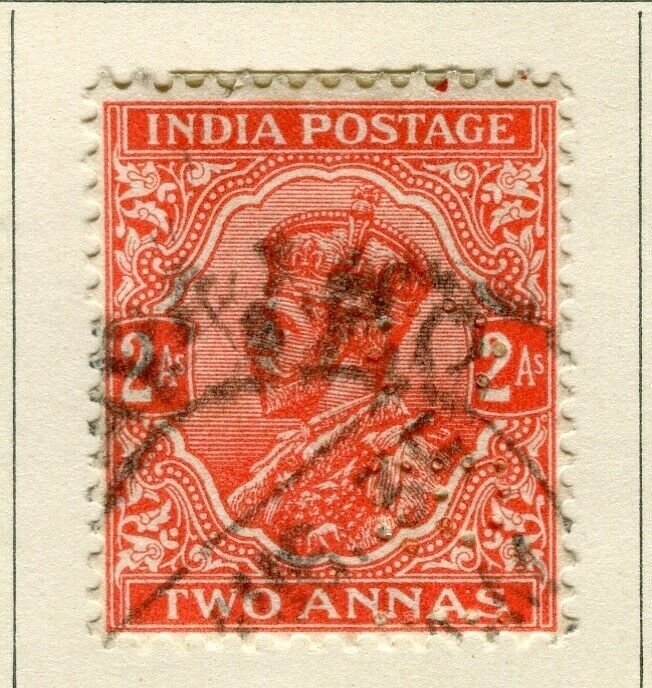 INDIA; 1932 early GV issue fine used 2a. value