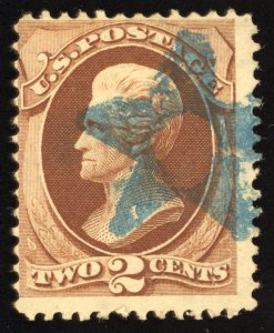 US Scott 146 Used 2c red brown Jackson Lot T991 bhmstamps