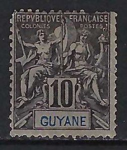 French Guiana 37 USED FAULTY Y295-2