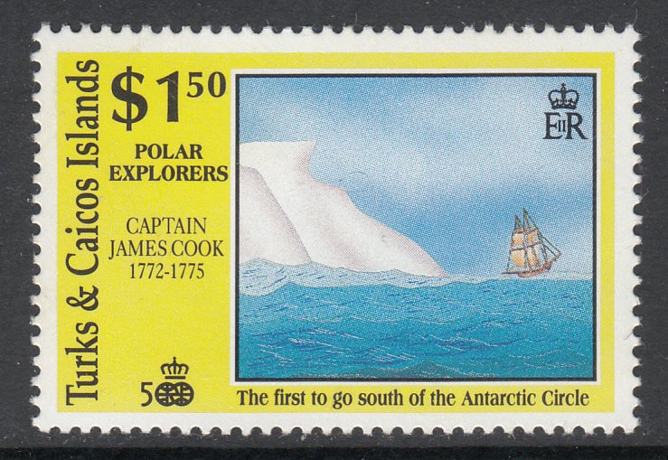 Turks and Caicos 890 Sailing Ship MNH VF