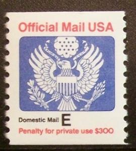 O140 MNH E(25c) Official Mail, Domestic Letter Rate - 5016