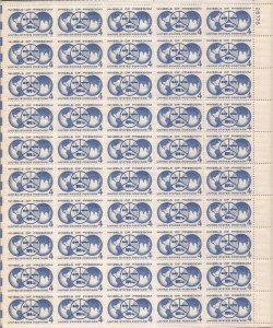 US Stamp - 1960 Wheels of Freedom - 50 Stamp Sheet -   #1162