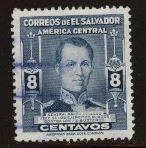 El Salvador Scott 600 Used from 1947 set