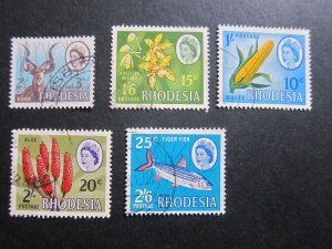 Rhodesia and Nyasaland 1967 245-48A set FU