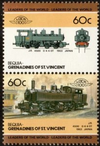 Bequia 20 - Mint-NH - 60c 1903 JR Class 4500, Japan (1984) (cv $1.20)