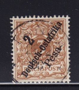 German E. Africa Scott # 6a VF used neat cancel nice color cv $ 45 ! see pic !