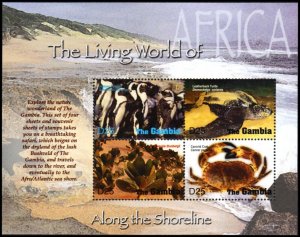 Gambia MNH S/S 2492 Living World Of Africa Along Shore