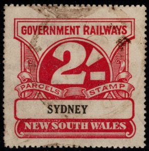 1920's Australia New South Wales Government Railway 2 Shillings Parcel S...