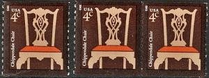 SC#3761a 4¢ Chippendale Chair (2014) Single & Coil Pair