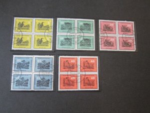 Germany 1959 Sc 444-5,47-9 Bird FU