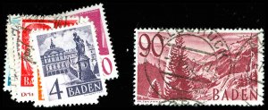 GERMAN OCC. OF BADEN 5N28-40  Used (ID # 73428)