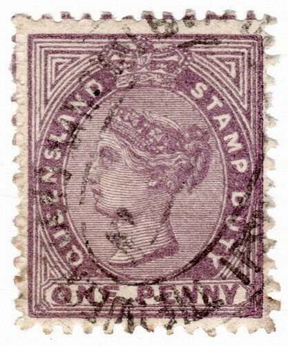 (I.B) Australia - Queensland Revenue : Stamp Duty 1d (1878)