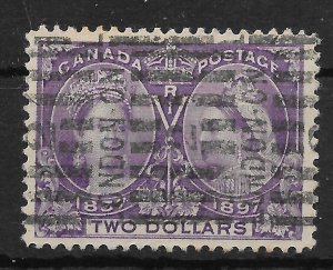 CANADA SG137 1897 JUBILEE $2 DEEP VIOLET USED