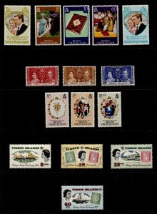 British Virgin Islands #Small selection of 5 different sets MNH/MVLH/MLH/ Used