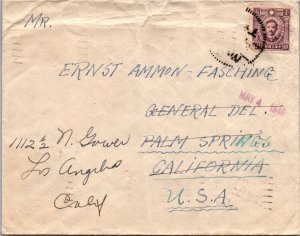 China 1946 - Cover To Palm Springs, Calif - F67142