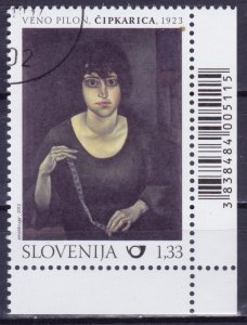Slovenia, 2012, Lacemaker Painting by Veno Pilon, Mi#970, used/cto