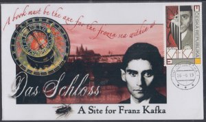 CZECHOSLOVAKIA Sc # 3575.1 FDC 130th ANN  BIRTH of FRANZA KAFKA CZECH AUTHOR