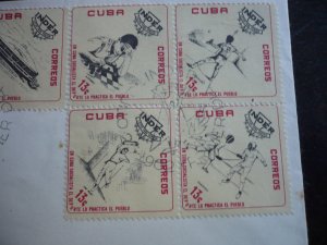 Stamps - Cuba - Scott# 738-742 - First Day Cover