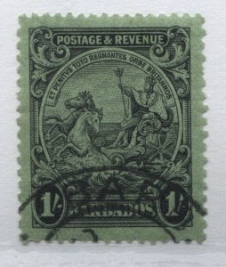 Barbados KGV 1925 1/ perf 13 1/2 by 12 1/2 used