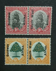 MOMEN: SOUTH WEST AFRICA SG #42-43 MINT OG H LOT #195584-3884