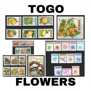 Thematic Stamps - Togo - Flowers - Choose from dropdown menu