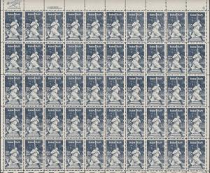 US #2046   Babe Ruth   Full sheet of 50  MNH