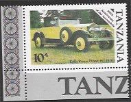 Tanzania #264 MNH corner stamp - Rolls Royce Phantom I