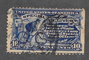 US#E6  $0.10  Messenger on Bicycle (U)  CV$10.00