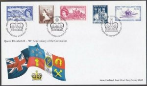 NEW ZEALAND 2003 50th Anniversary of the Coronation commem FDC..............V956