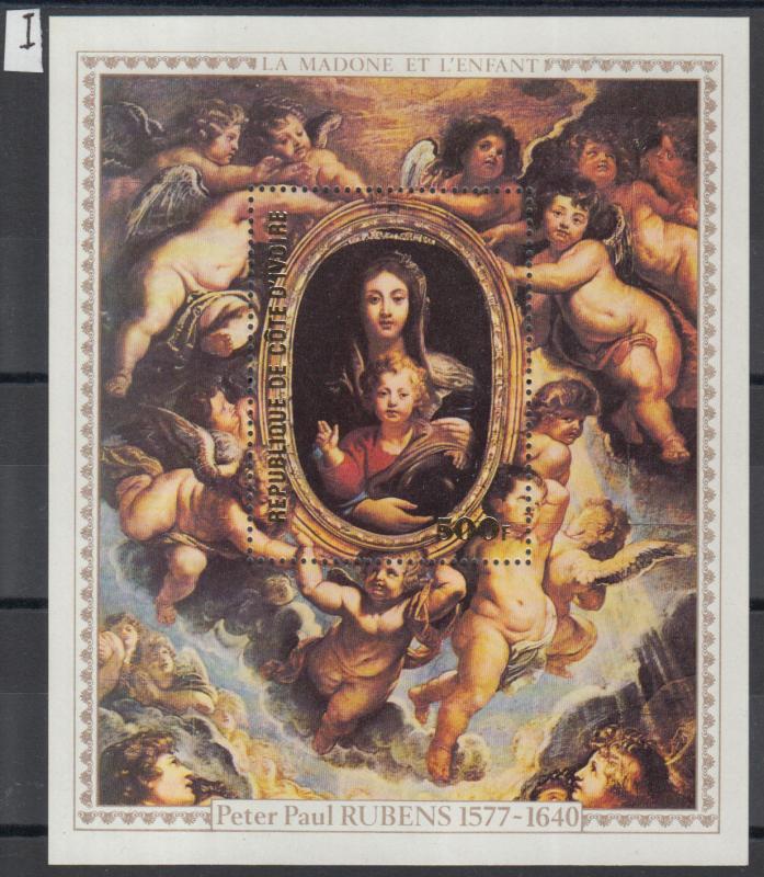 XG-Y943 IVORY COAST IND - Paintings, 1978 Rubens Anniversary MNH Sheet