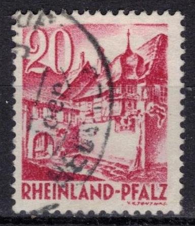 Germany - French Occupation - Rhine Palatinate - Scott 6N35