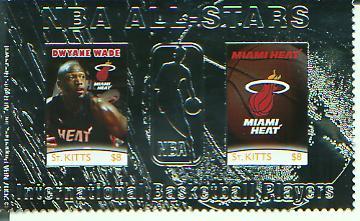 NBA, D Wade, Miami Heat, S/S 2, Silver Stamp, STKI07016*
