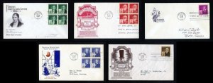 # 889 to 893 First Day Covers with various cachets dated 1940 - # 2