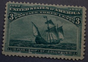 United States #232 Three Cent Columbian MNH