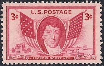 962 3 cent Francis Scott Key mint  OG NH EGRADED XF 90 XXF