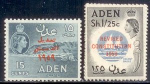 Aden 1959 SC# 63-4 MNH-OG E35