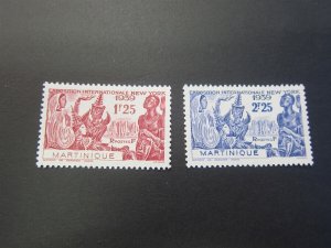 French Martinique 1939 Sc 186-7 set MH