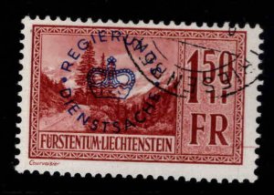 Liechtenstein Scott o20 Used Official stamp top value in set CV $280