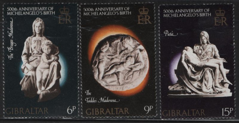 GIBRALTAR 326-8 MINT (LH) F/VF SET OF 3