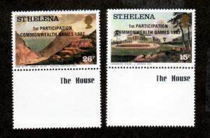 St Helena # 367-368 Commonwealth Games!