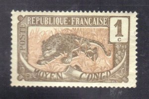 FRANCE CONGO SC #1  MH 1c  1907